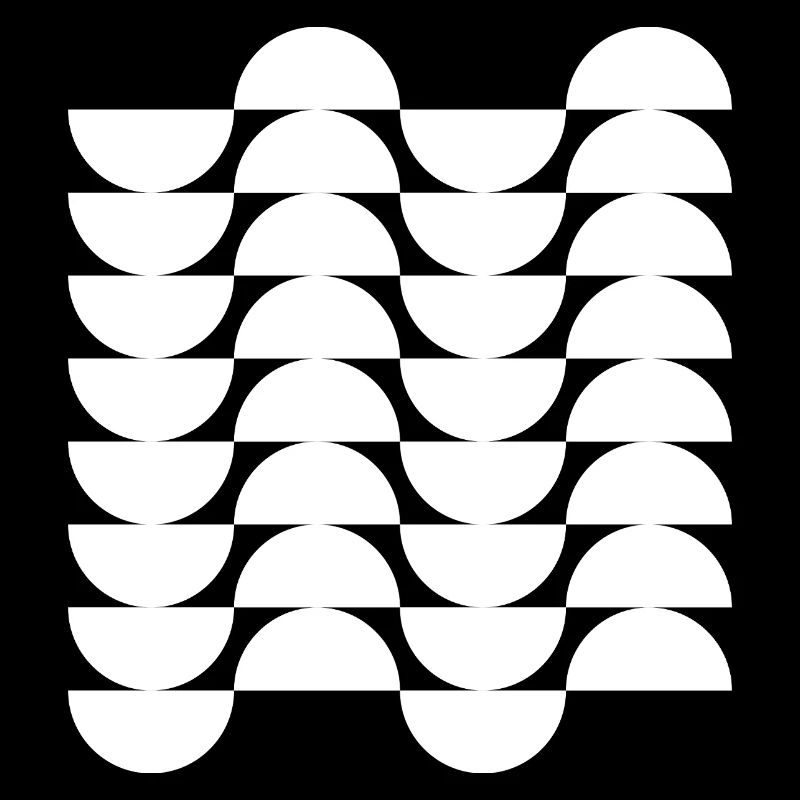 Wavegrid Half-Circle Pattern