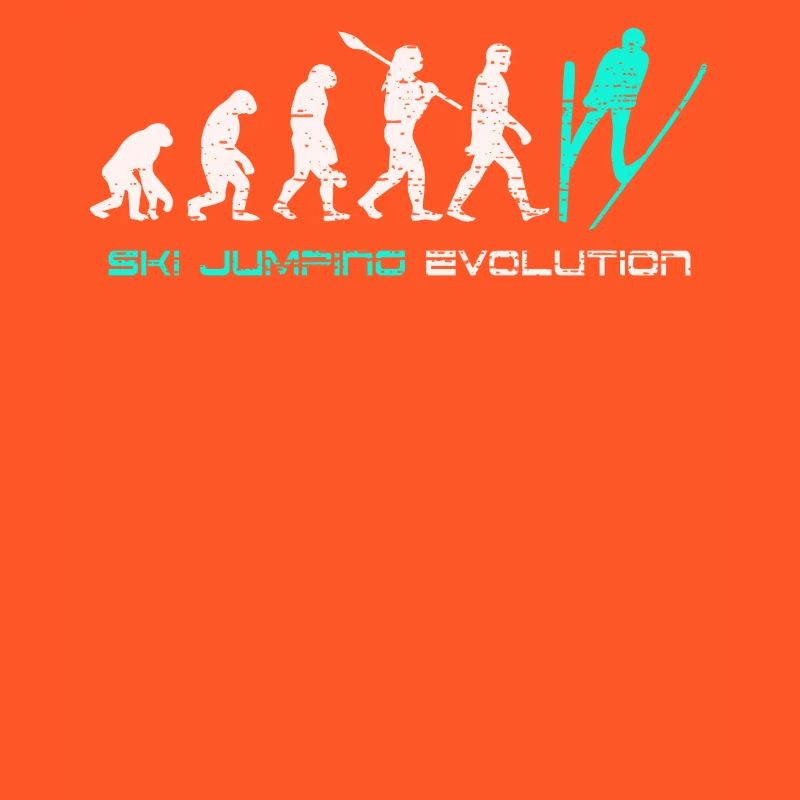 Skispringen Evolution Geschenk