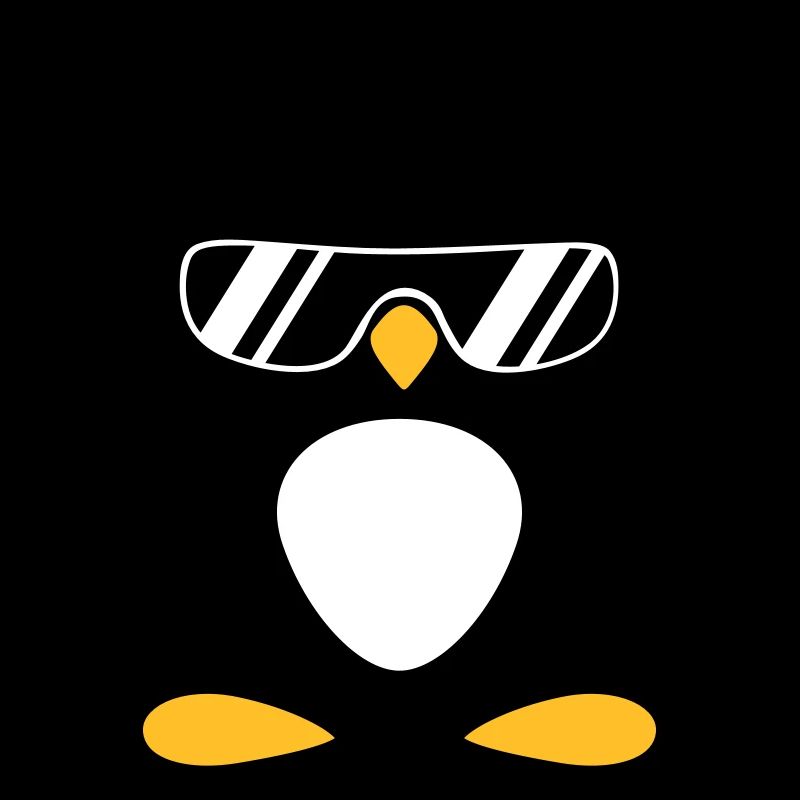 Pinguin mit Kopfhörer