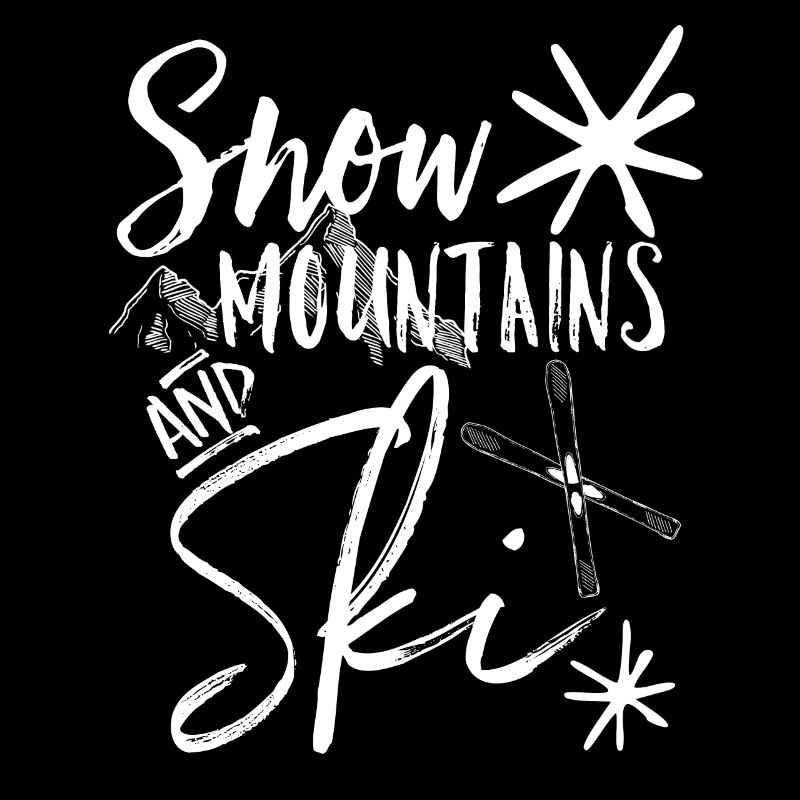 Ski mountain snow