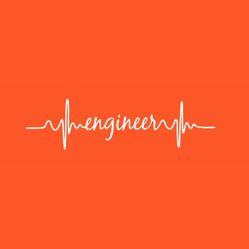 Heartbeat ECG Engineer Engineer Technology Gift
