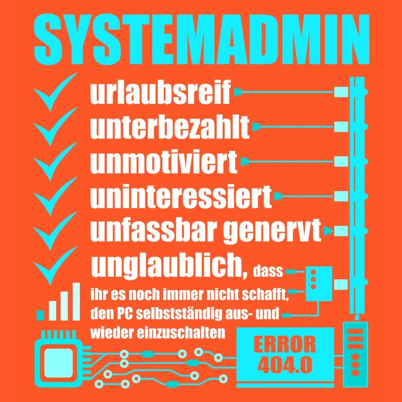 Systemadministrator, IT-Support, Netzwerkadmin, PC