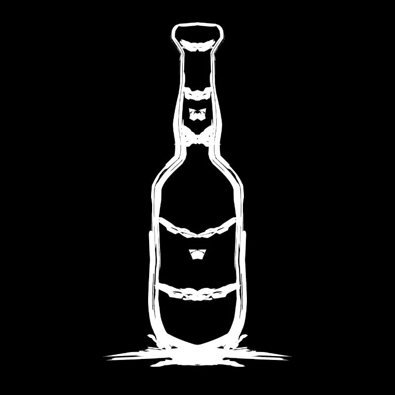 Conception de bouteille simple en blanc