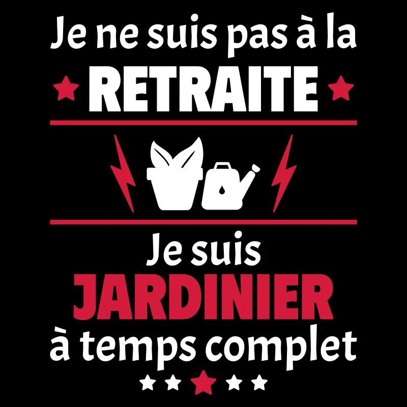 Pas à la retraite jardinier à temps complet, noël