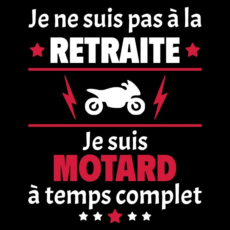 Pas à la retraite motard à temps complet, noël