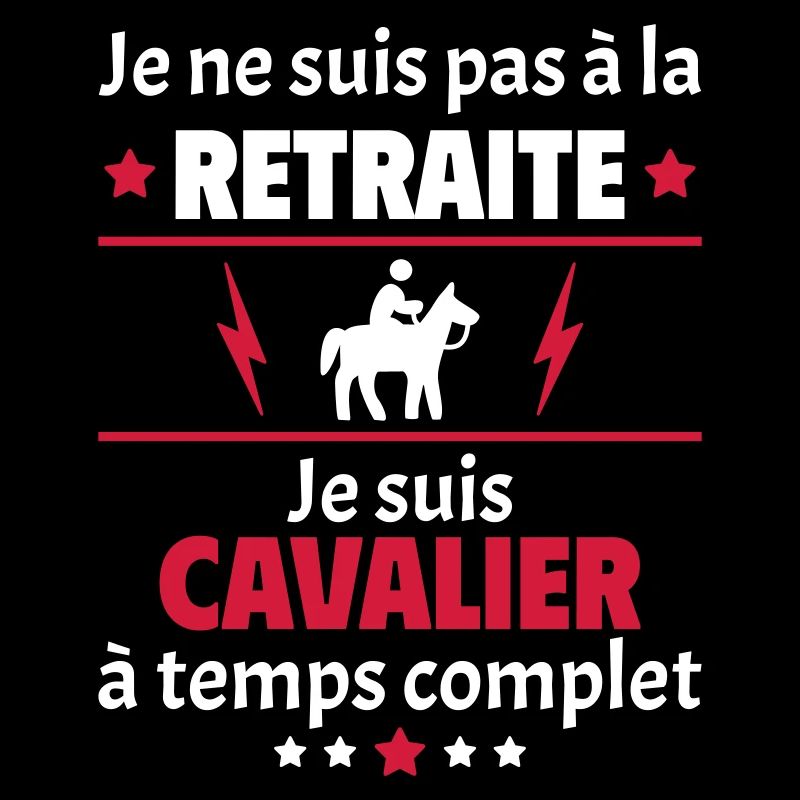 Pas à la retraite cavalier à temps complet, noël
