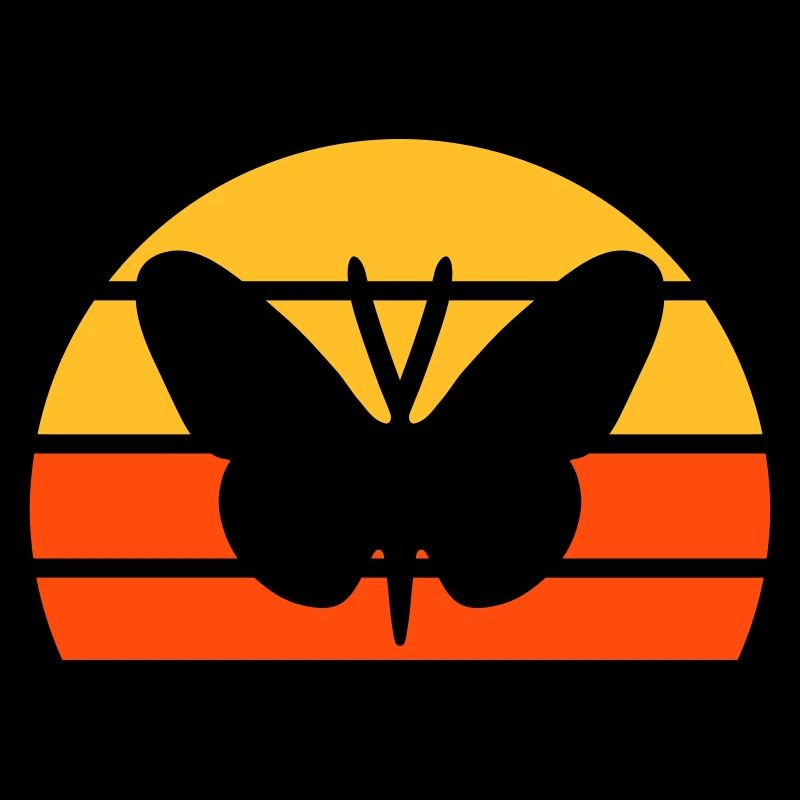 Schmetterling vor einer Halbsonne