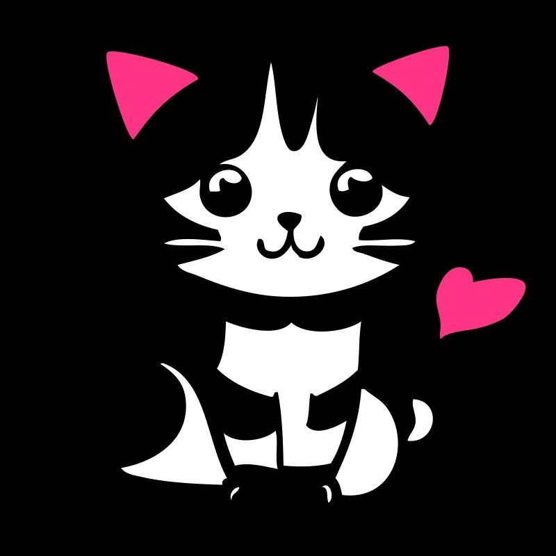 Chat mignon dans la bande dessinée