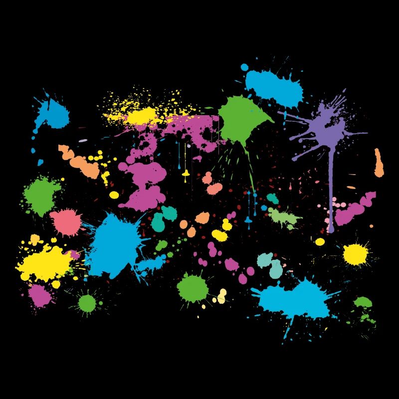 bunte Farbkleckse