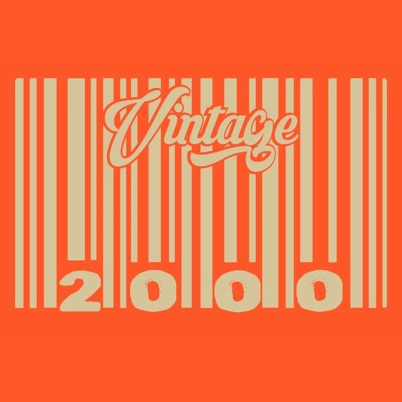 vintage 2000 Code barre 2000: Année 2025.