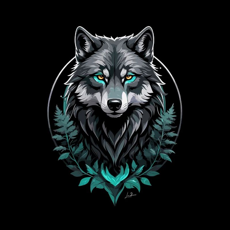 Wald Arktischer Wolf