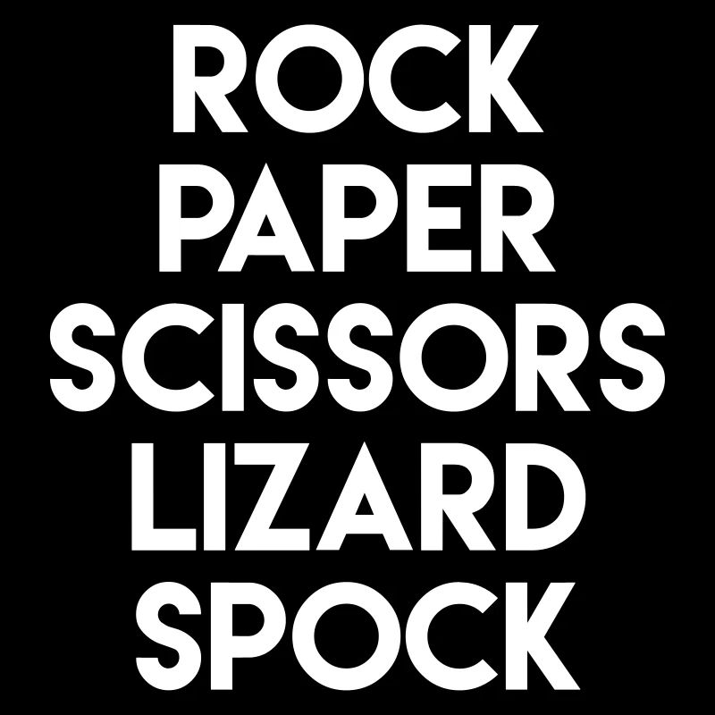 Rock paper scissors lizard spock