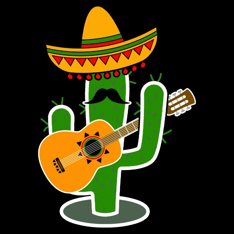 Cactus Sombrero Guitar