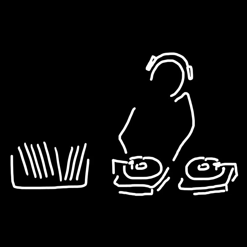 dj mit schallplatten