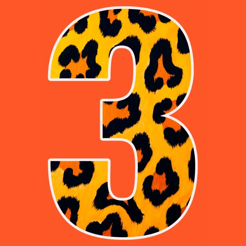 Leopard 3 Number Pattern