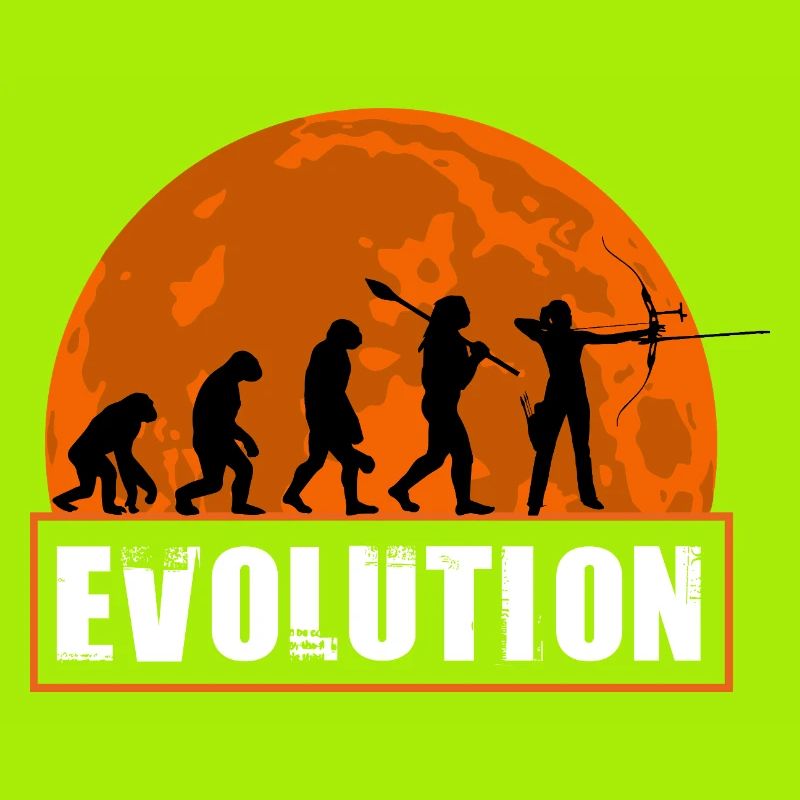 Archy Evolution Hunter Silhouette Rétro Vintage