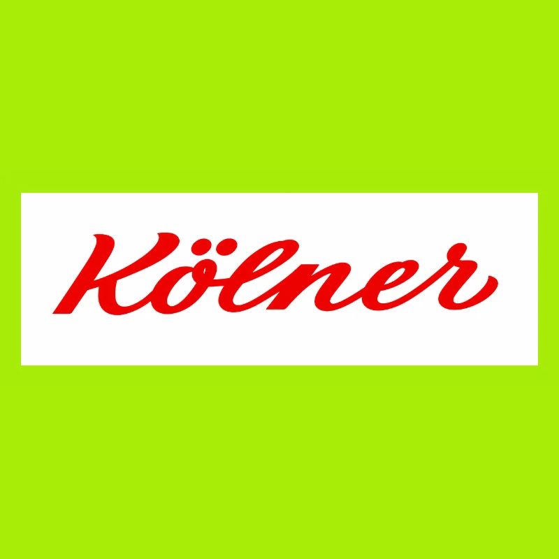 Kölner Roter Script-Logo Print
