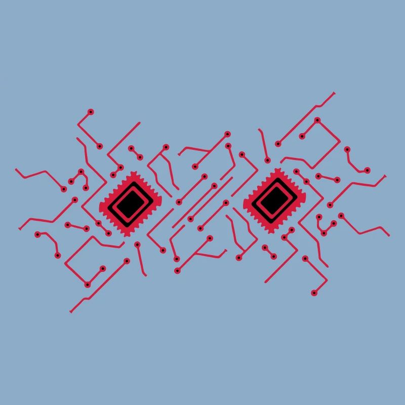 circuitry technology lines microchip disk pattern