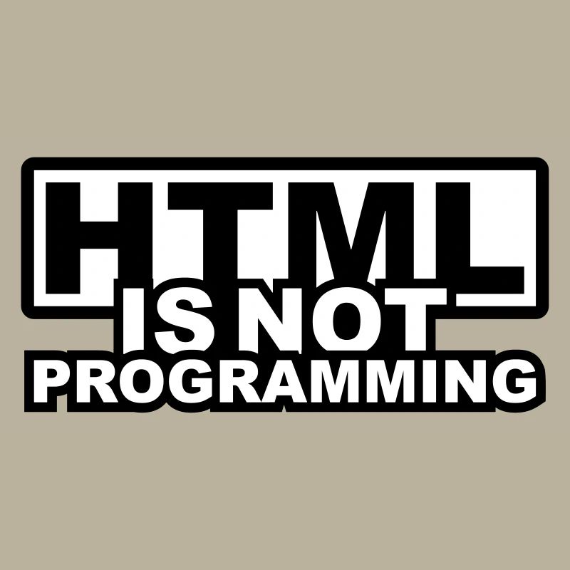HTML est pas la programmation