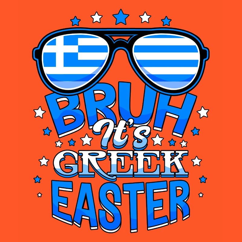 Bruh It's Greek Easter Orthodox Easter Pascha