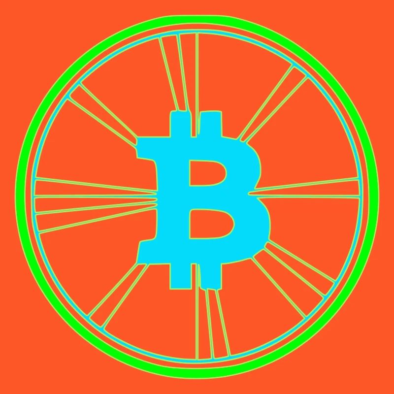 Bitcoin Wireframe Speed Future Vector