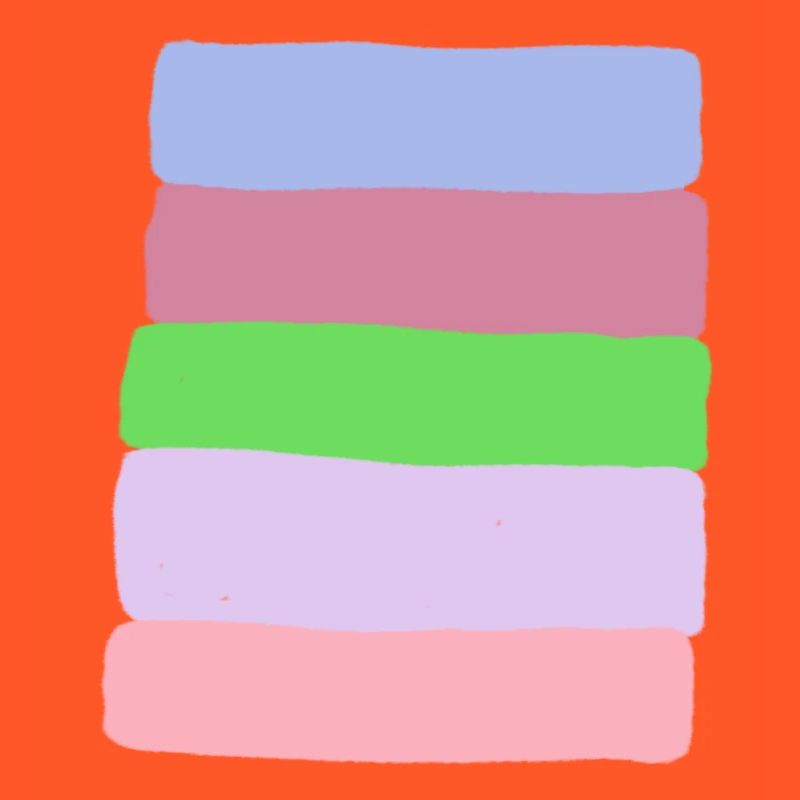 Pastellstreifen-Stack