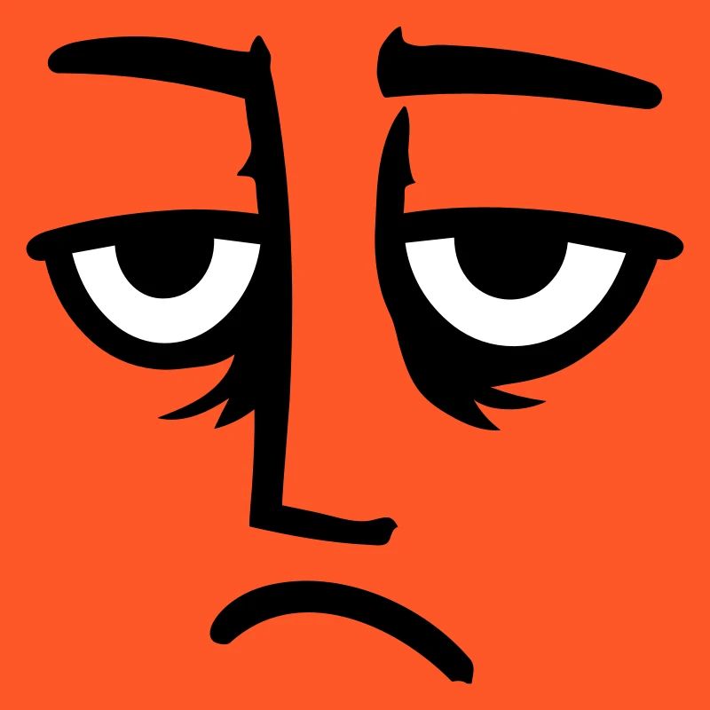 Grumpy sad disappointed face funny