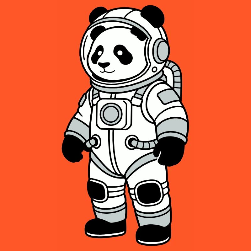 panda bear spacesuit