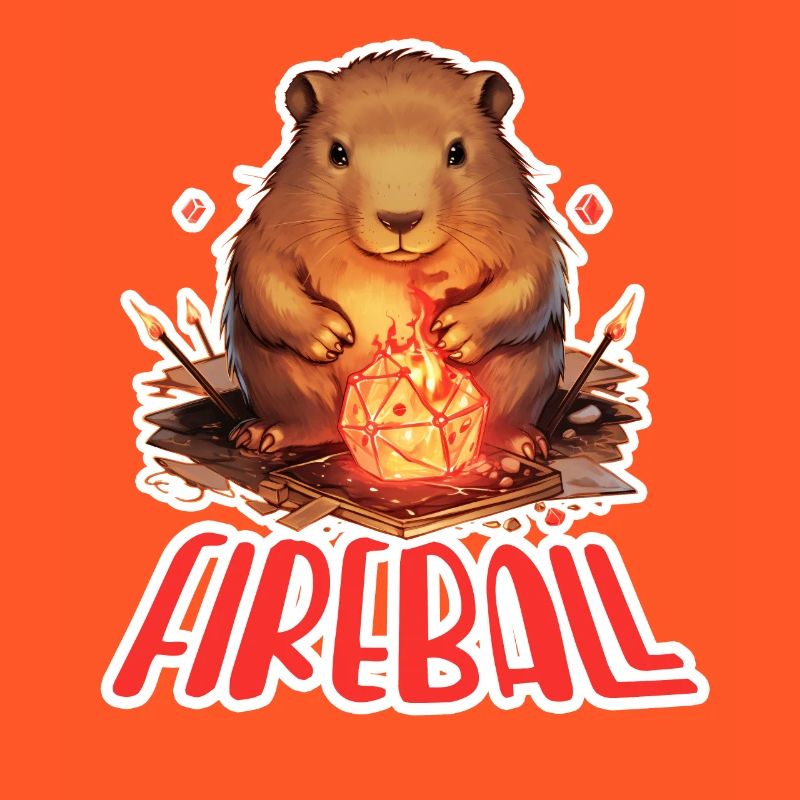 Capybara Mage – Conception de RPG boule de feu