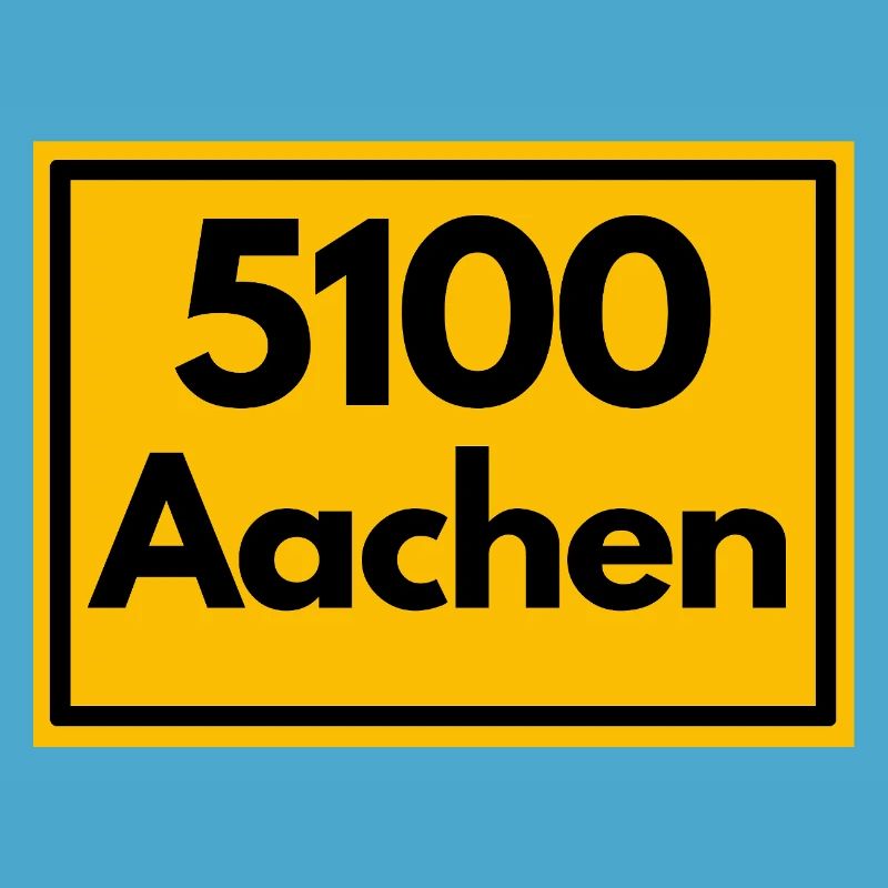 OLD POSTCODE POSTCODE RETRO 5100 AACHEN DREILÄNDER