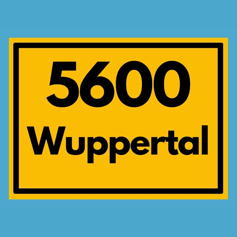 OLD POSTCODE POSTCODE RETRO 5600 WUPPERTAL BERGISH