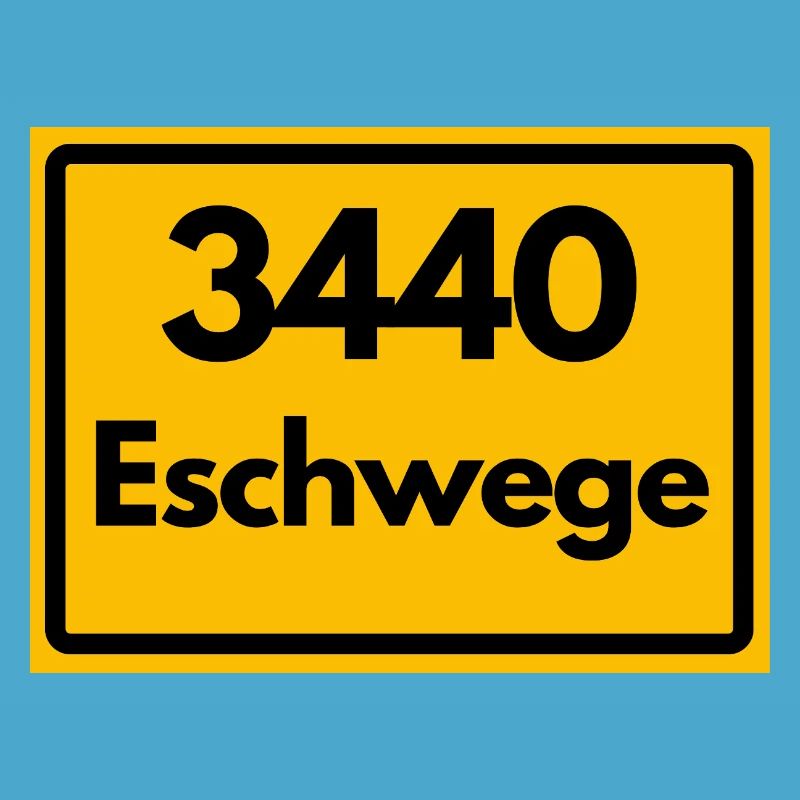 OLD POSTCODE ZIP CODE RETRO 3440 ESCHWEGE
