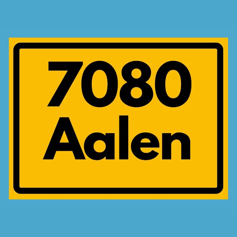 OLD POSTCODE ZIP CODE RETRO 7080 AALEN HEIMATSTOLZ