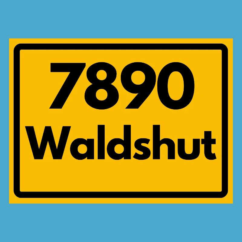 OLD POSTCODE POSTCODE RETRO 7890 WALDSHUT HEIMAT