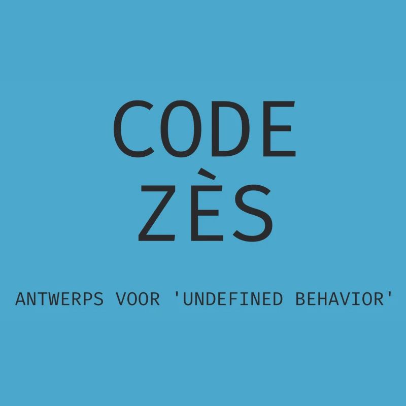 Antwerp: "Code Zès!" – Tech Dialect Shirt