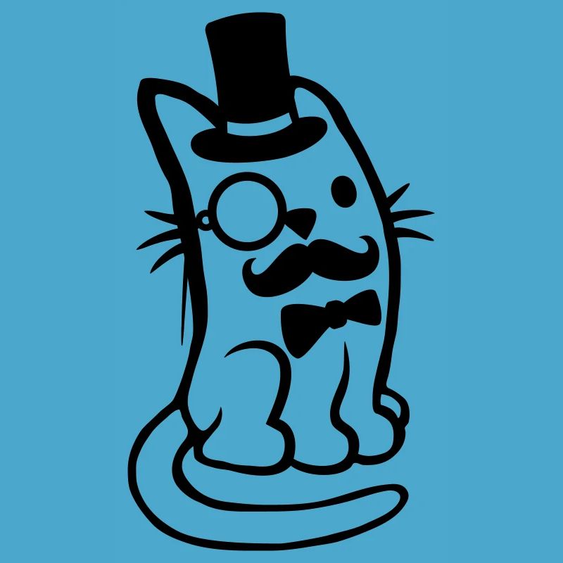 Herr Katze Bart Mann