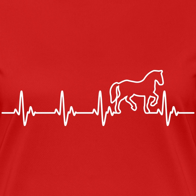 Horse Heartbeat - Frauen T-Shirt atmungsaktiv
