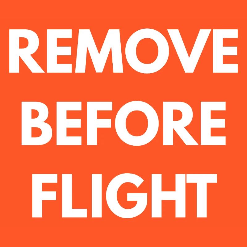REMOVE BEFORE FLIGHT 