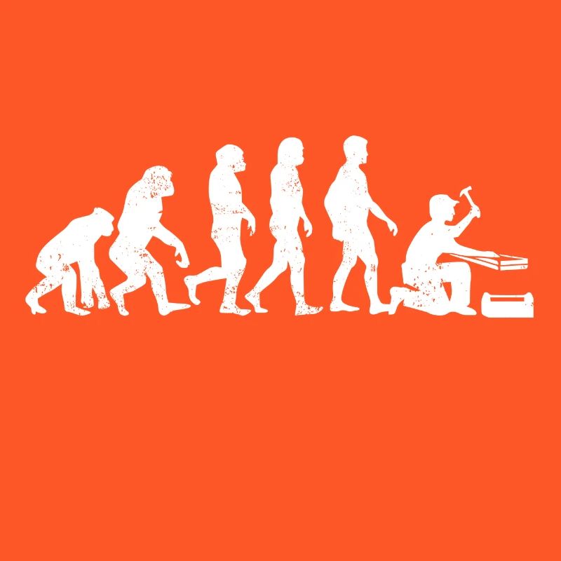 Zimmermann evolution geschenk beruf handwerker