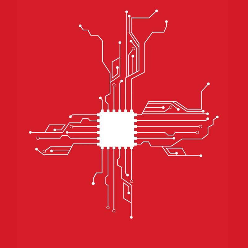 Herz der Technik Nerd Leben Computer IT Prozessor
