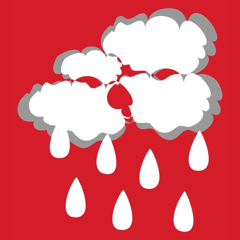Rain cloud, vector illustration