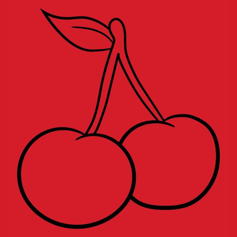 2 kirsebær blad velsmagende design