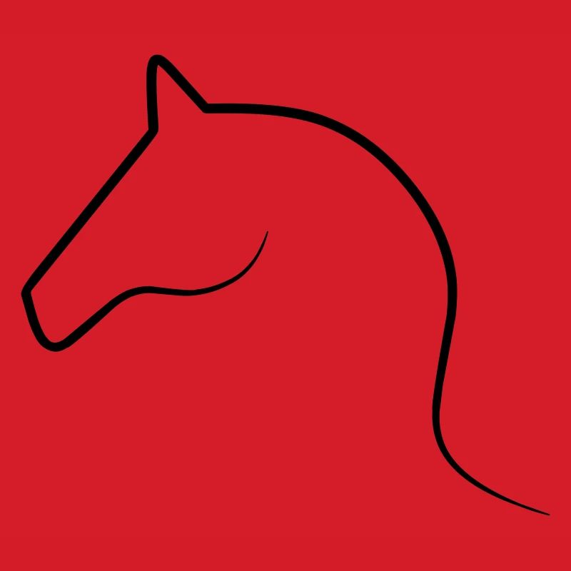 Line Art Pferd