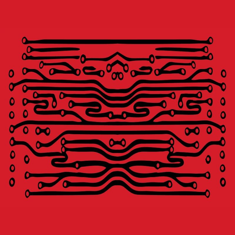 design lines microchip disk pattern cool lines