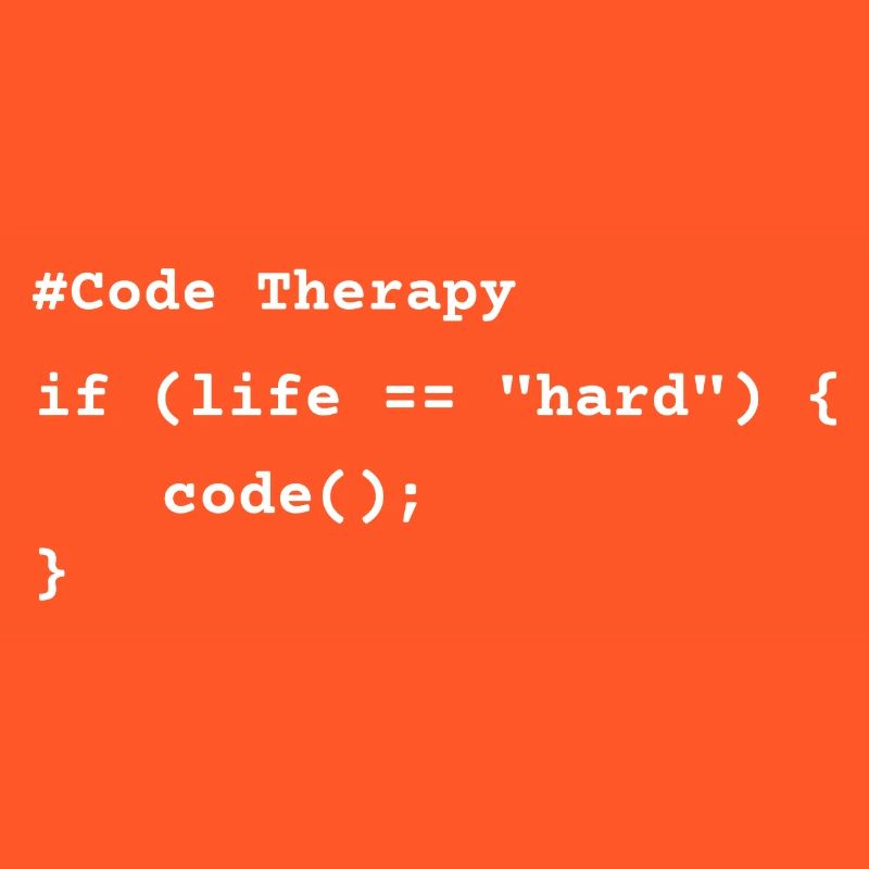 Code Therapy – Funny Programming T-Shirt