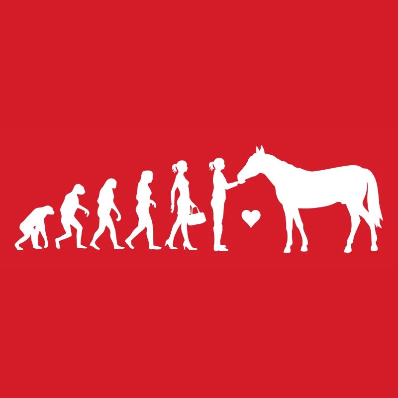 Evolution Pferdeliebe Farbwechsel