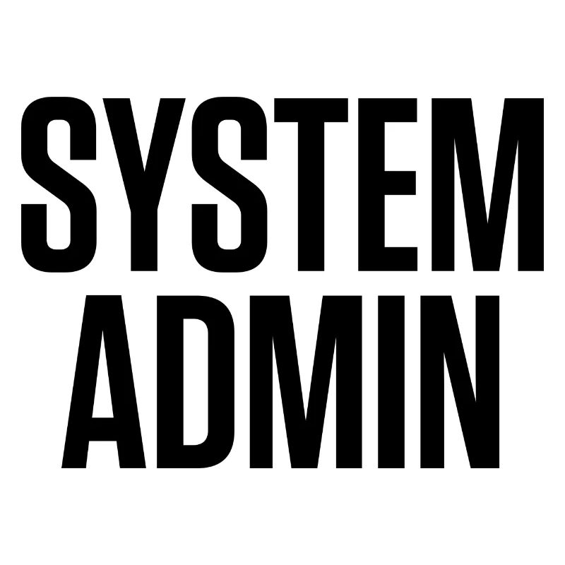 SYSTEM ADMIN – IT Tech Shirt Police noire