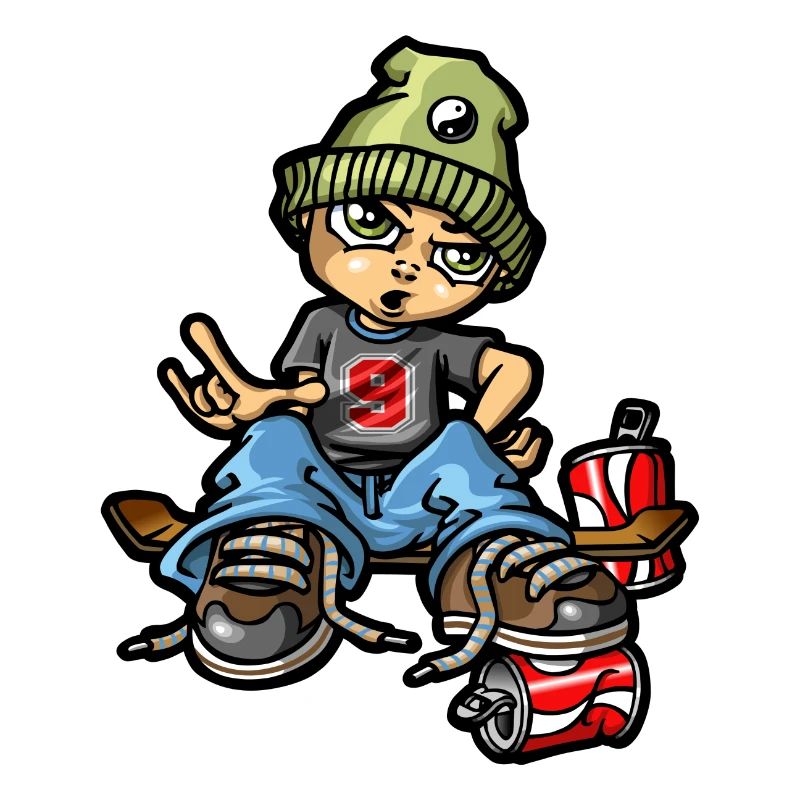 bboy auf Skate-