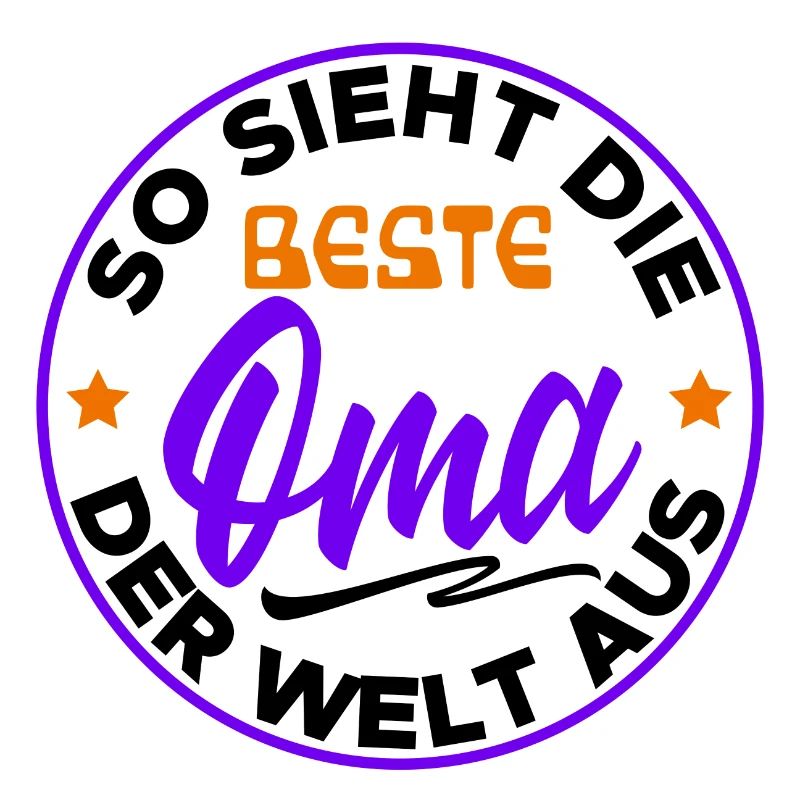 Beste Oma Cool Statement Großmutter Alte Frau