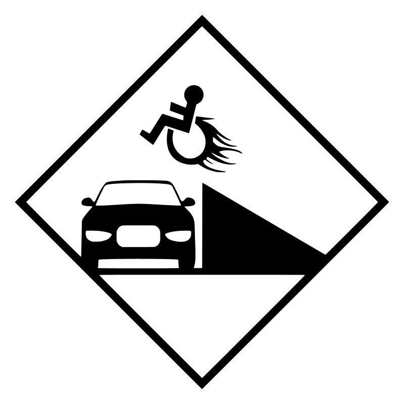 Rollstuhlfahrer springt über eine Rampe #